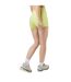 Womens/ladies Opaque Mini Shorts Lime Green USA Pro-4