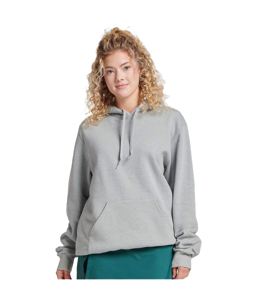 Unisex Adult Eco Premium Hoodie Frost Grey Jerzees-4