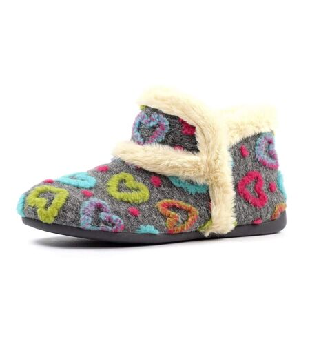 Chaussons Bottines Angel Femme Gris Lunar