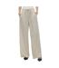 Pantalon fluide écru femme vero moda bree-1