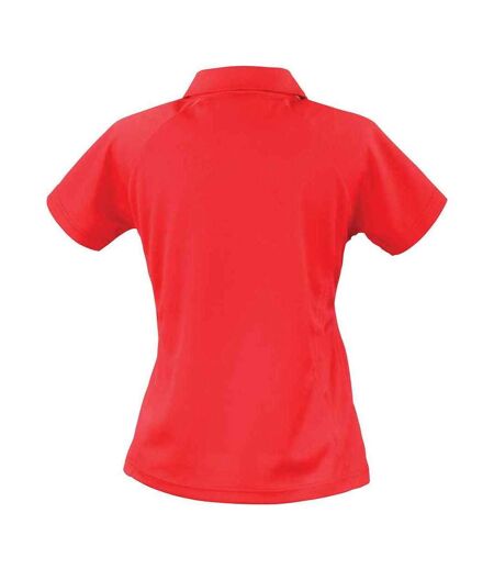 Polo team spirit femme rouge / blanc Spiro