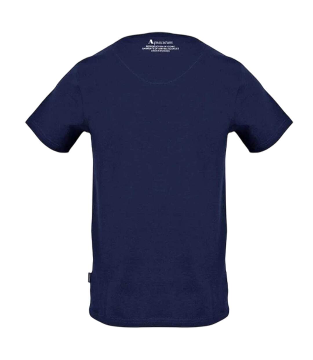 T-shirt Motif/style Grand Logo Shield Aldis Homme Bleu Marine Aquascutum-2