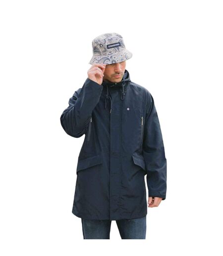Mens Heaton Hooded Jacket Navy Lambretta