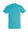 SOLS Mens Imperial Heavyweight Short Sleeve T-Shirt (Blue Atoll)