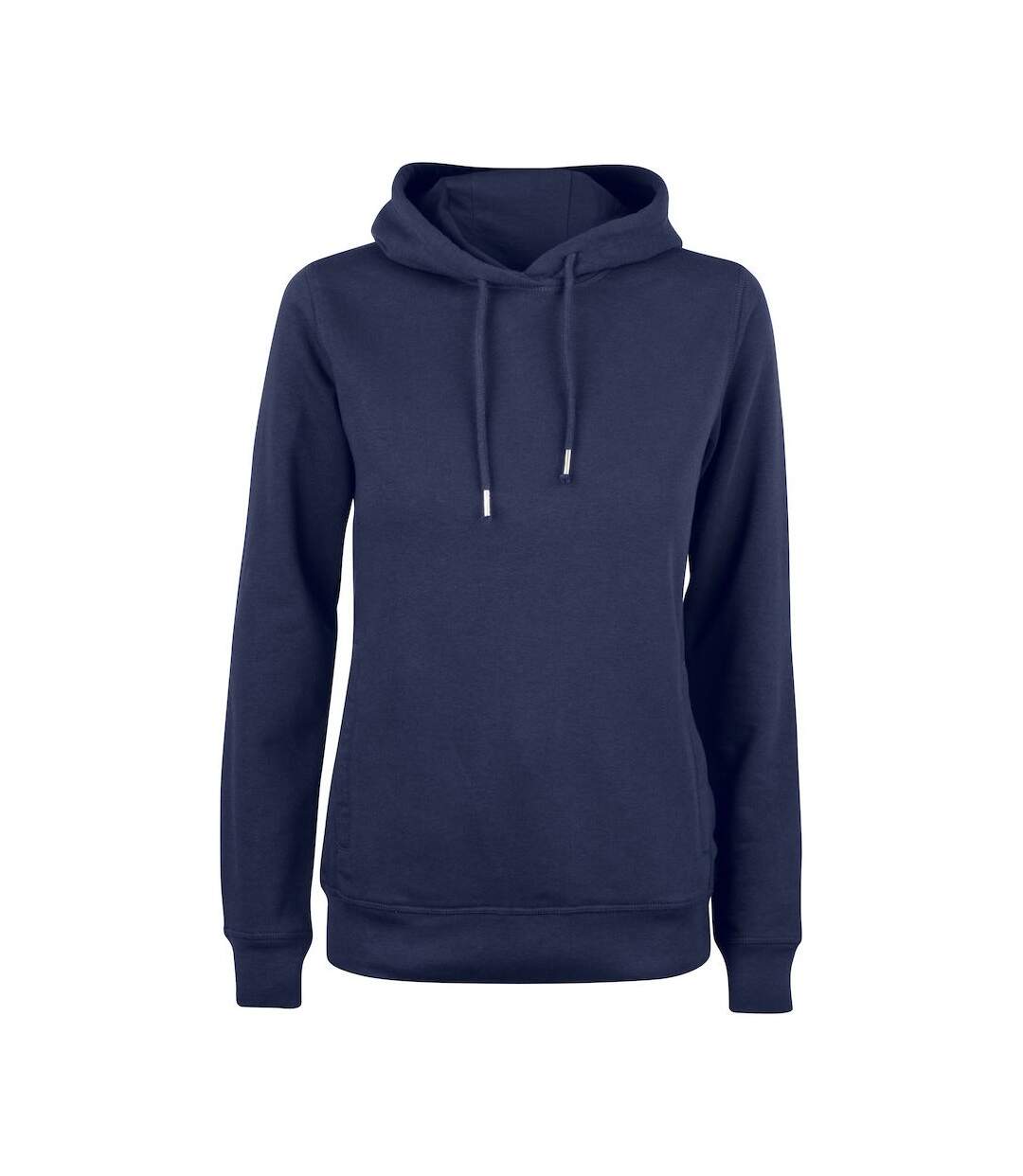Sweat À Capuche Premium Femme Bleu Marine Foncé Clique-1