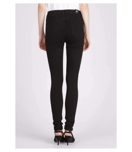 Jean noir taille haute  -  Kaporal - Femme