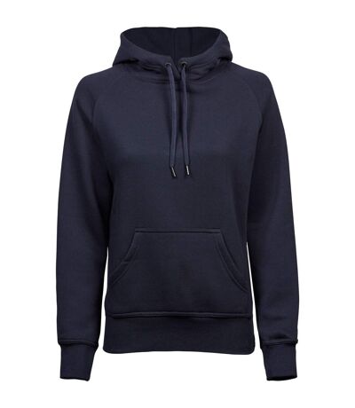 Womens/ladies hooded sweatshirt navy Tee Jays