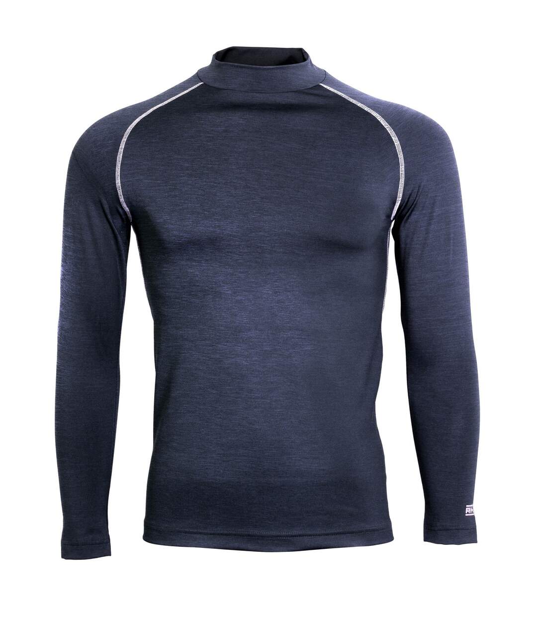 Rhino Mens Thermal Underwear Long Sleeve Base Layer Vest Top (Navy Heather) - UTRW1276-1