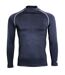 Rhino Mens Thermal Underwear Long Sleeve Base Layer Vest Top (Navy Heather) - UTRW1276-1