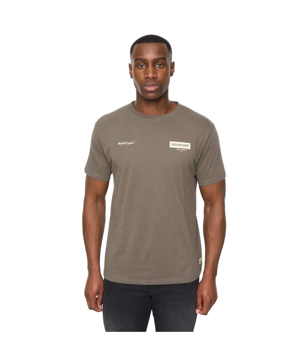 Mens Mersak T-shirt Dark Olive Duck And Cover-1