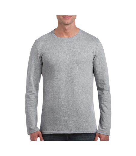 Gildan Mens Soft Style Long Sleeve T-Shirt (Sport Grey (RS)) - UTBC488