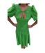 Womens/ladies Babydoll Maxi Dress Green Never Fully Dressed-4