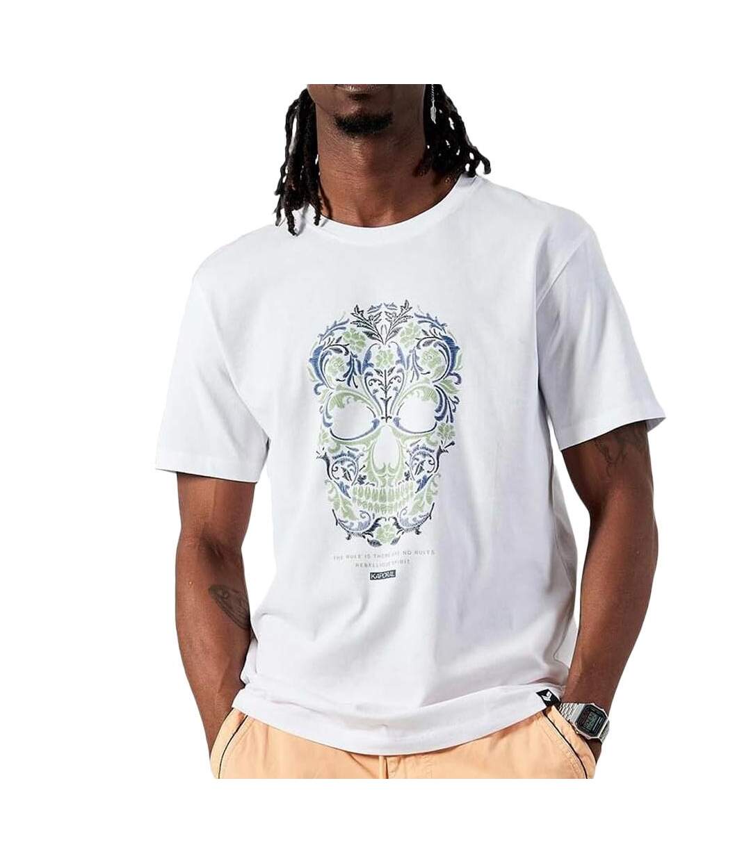 T-Shirt blanc homme kaporal barok-1