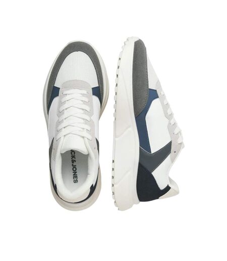 Mens Aspire Runner Trainers White Castle Rock Navy Blazer Jack And Jones