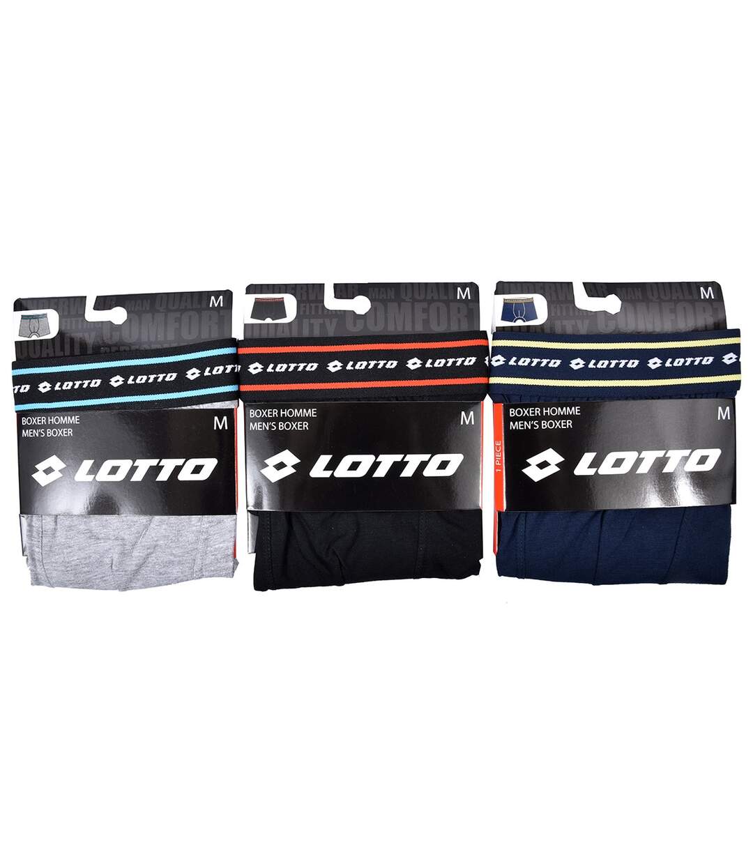 Boxer homme LOTTO Pack de 3 Boxers 0560