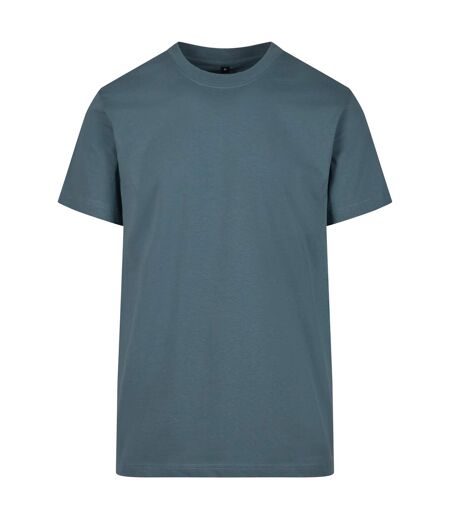 T-shirt À Col Rond Pour Hommes Bleu Poussiéreux Build Your Brand