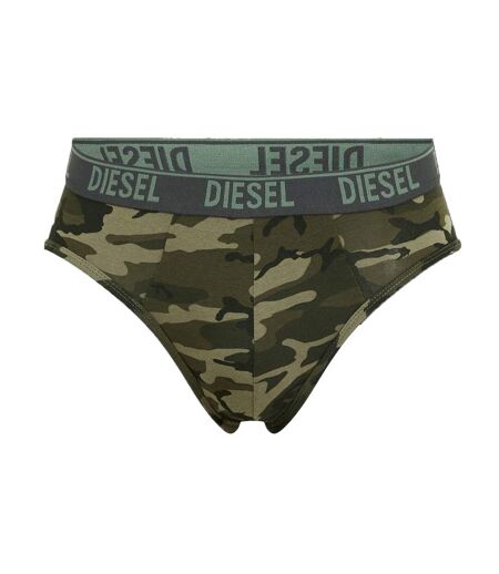 Lot De 3  Slips Motif/style Camouflage Homme Vert Camouflage Noir Diesel