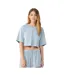 T-shirt Court Femme Bleu Clair Bella + Canvas-2