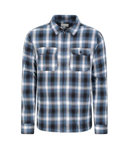 Mountain Warehouse Mens Stream II Flannel Lined Shirt (Blue)