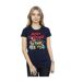 Disney T-shirt en coton Femmes/Ladies Mickey And Friends Winter Wishes (Bleu marine) - UTBI32825-2