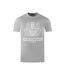 Mens London Aldis Bold Logo T-shirt Grey Aquascutum-1