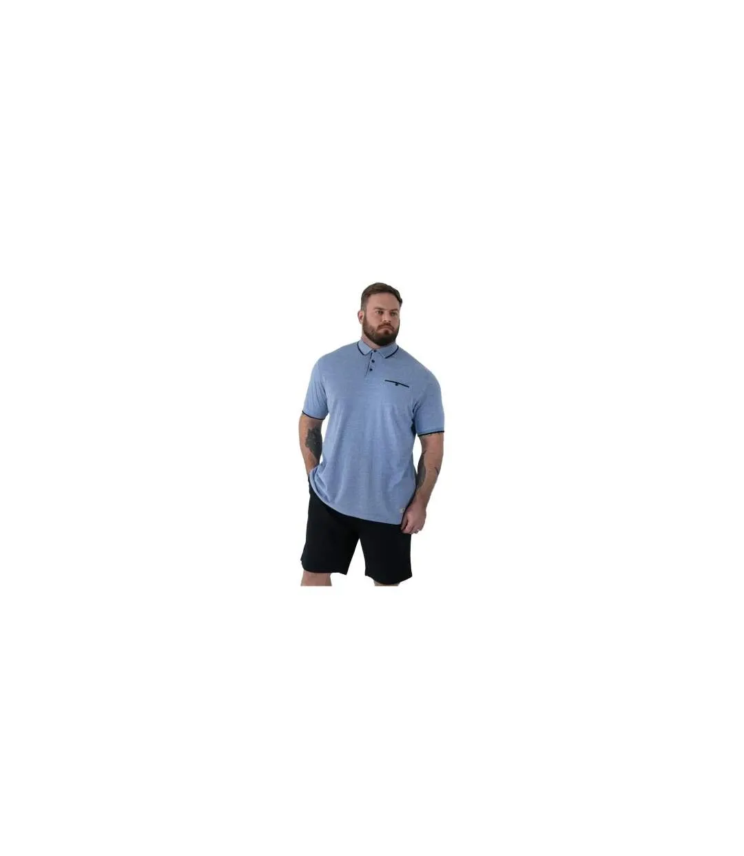 Polo Harvey D555 Homme Bleu Duke-1