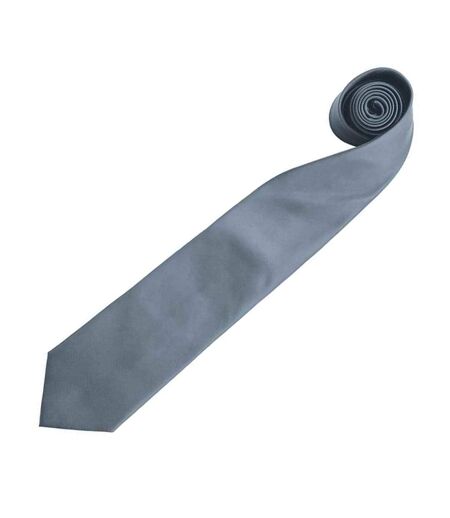 Premier Mens “Colours” Plain Fashion / Business Tie (Grey) (One Size) - UTRW1156