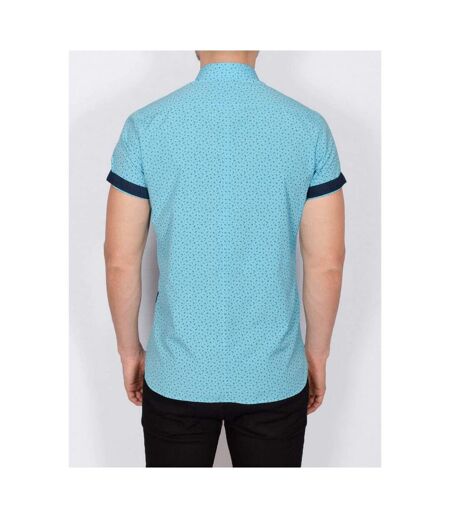 Bewley & Ritch Mens Blanca Short-Sleeved Shirt (Turquoise)