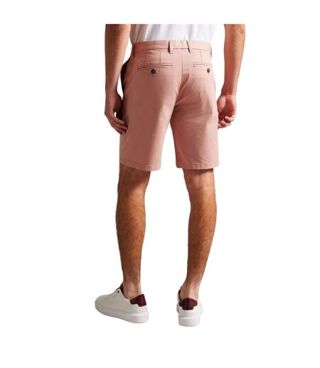 Mens Chino Shorts Mid Pink Ted Baker