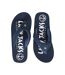 Mens Cushioned Flip Flops Marine Lazy Jacks-1