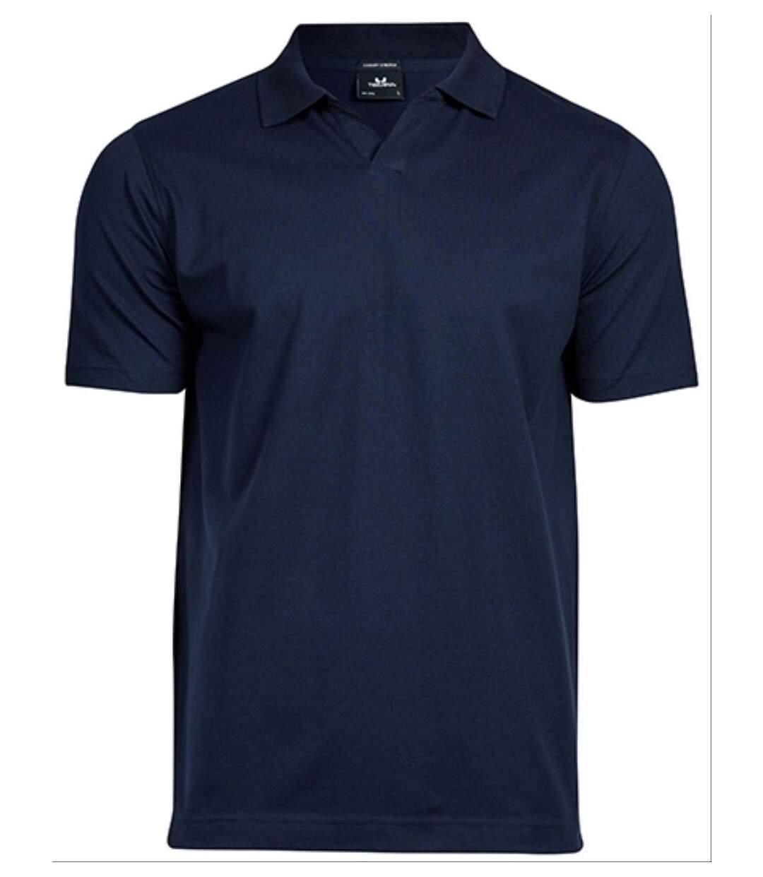 Polo col V manches courtes - Homme - 1404 - bleu marine-1