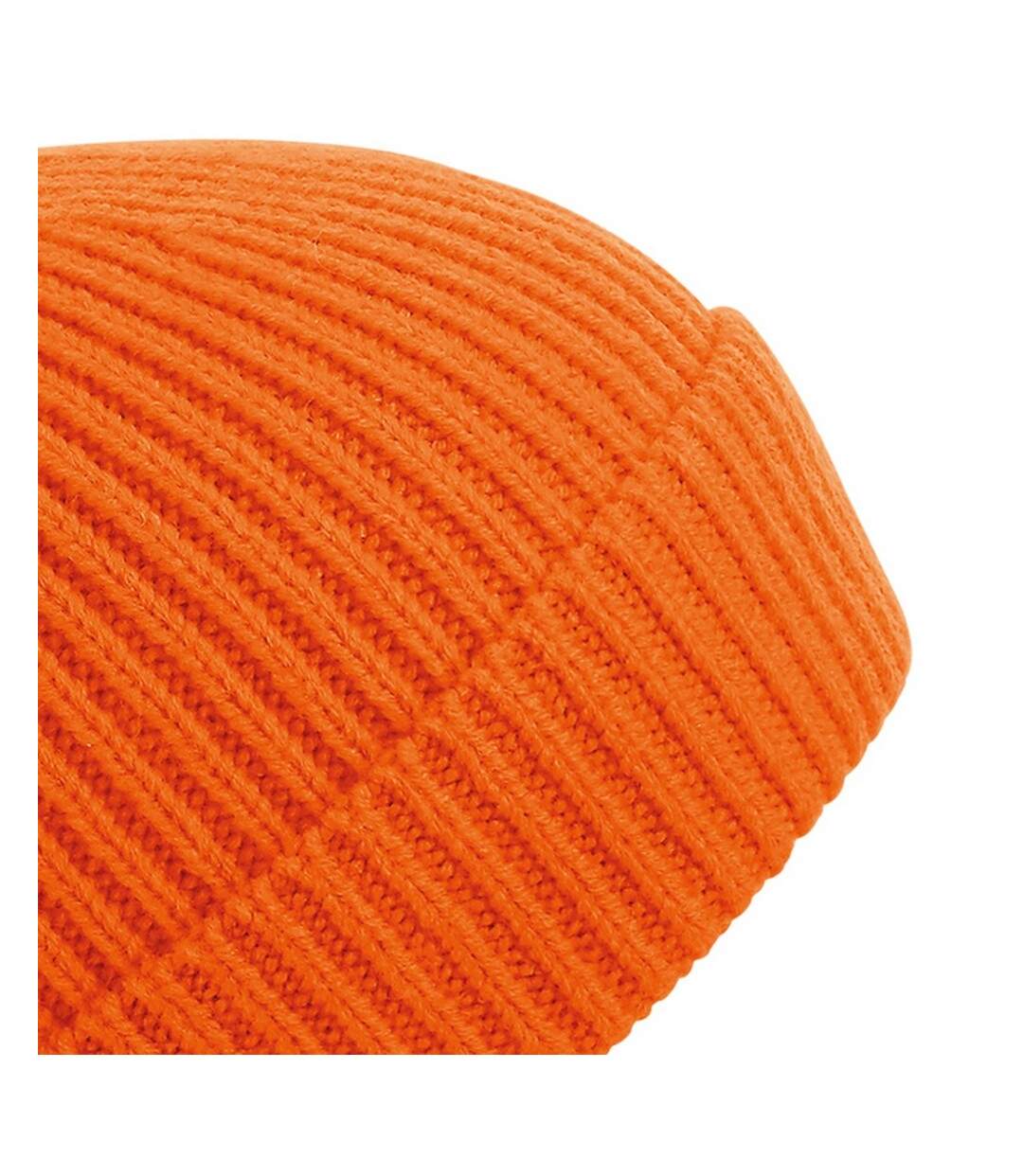 Bonnet côtelé engineered unisexe orange Beechfield