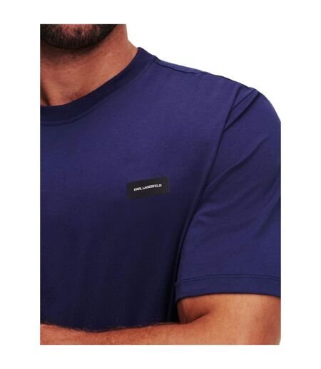Mens Organic Cotton Relaxed Fit T-shirt Patriot Blue Karl Lagerfeld