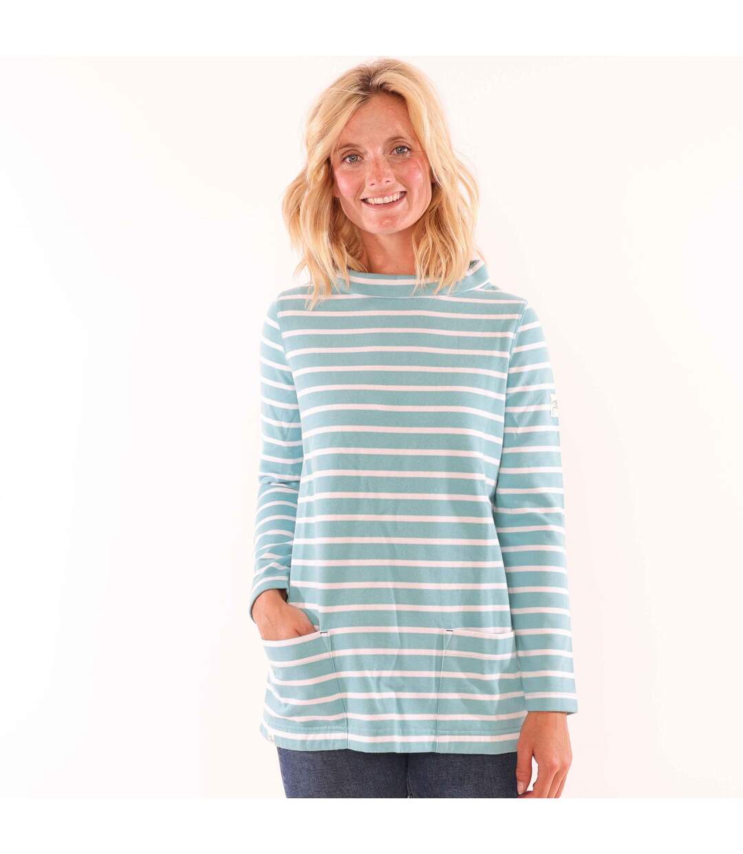Sweat Motif/style Rayé Femme Océan Lazy Jacks-1