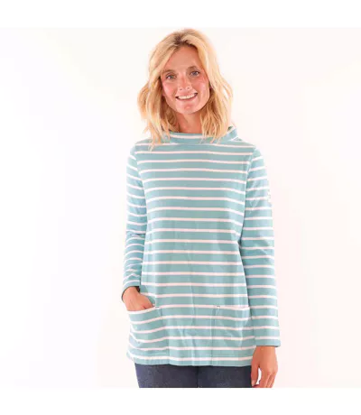 Sweat Motif/style Rayé Femme Océan Lazy Jacks
