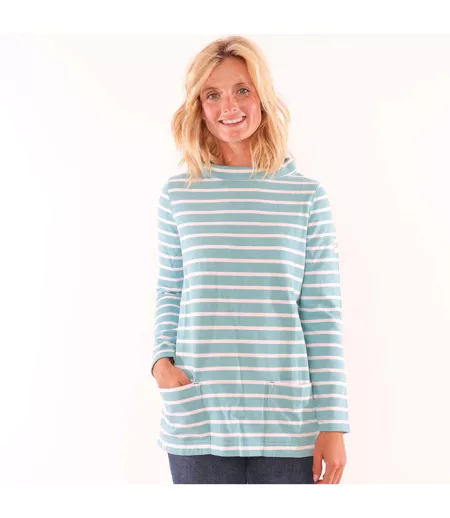 Sweat Motif/style Rayé Femme Océan Lazy Jacks