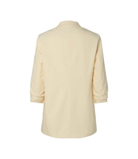 Blazer jaune femme pieces bosella