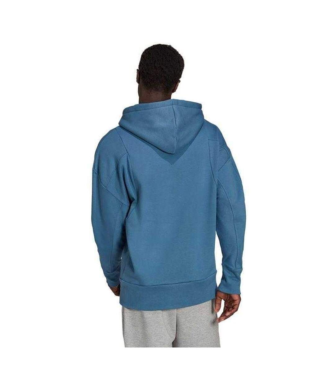 Sweat À Capuche Homme Bleu Adidas-3