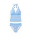 Womens/ladies Ocean Notion Tankini Top Bright Blue Mountain Warehouse-2
