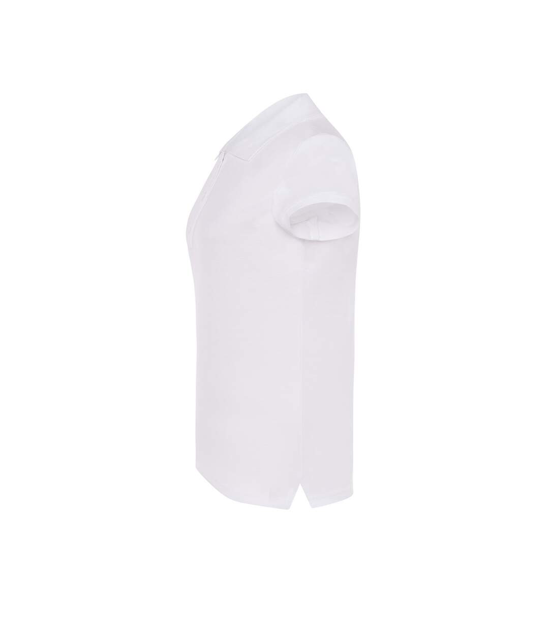 Polo Motif/style Uni Femme Blanc JHK-3
