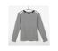 MAYFLOWER - TF190E - Tee-shirt femme manches longues rayé avec clous fantaisie-5