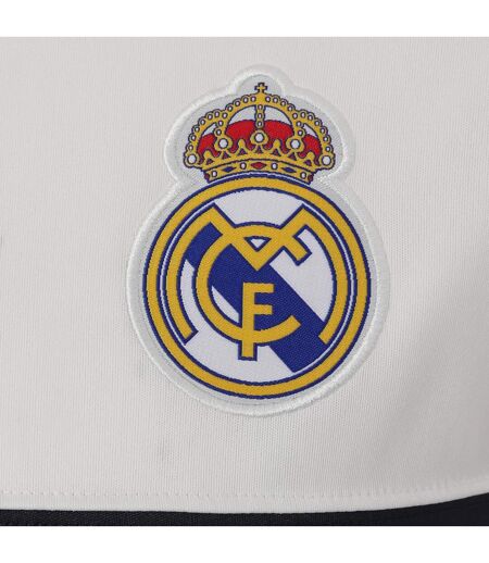 Mens Contrast Striped Polyester T-shirt White Red Real Madrid CF
