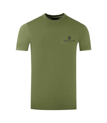 T-shirt Motif Logo London Aldis Homme Vert Aquascutum