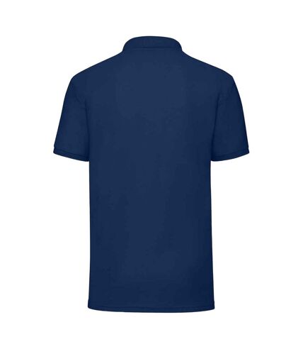 Mens 65/35 polo shirt navy Fruit of the Loom