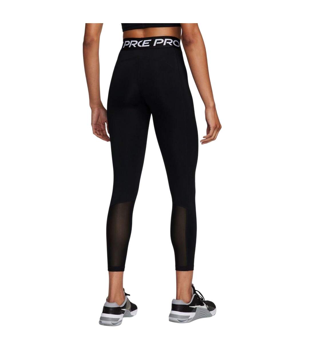 Womens/ladies Pro High Rise Leggings Black Nike-2
