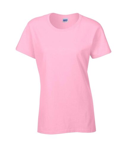 Gildan Ladies/Womens Heavy Cotton Missy Fit Short Sleeve T-Shirt (Light Pink)