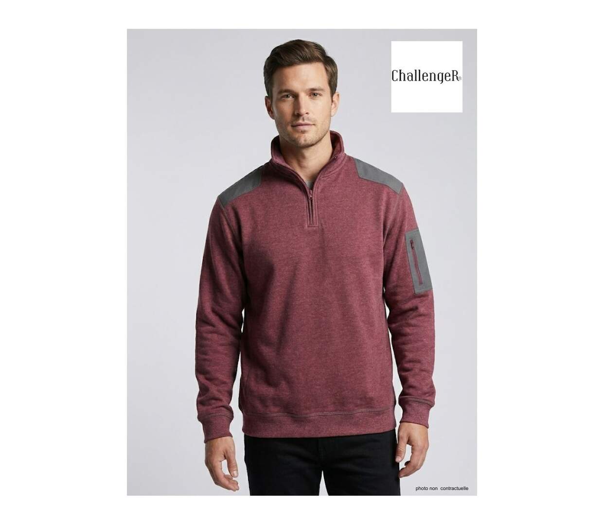 Sweat-shirt Col Montant Zippé Prodige2 Confort Sportswear-4