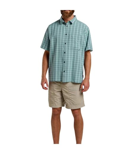 T-shirt Motif/style À Carreaux Homme Bleu Marine Foncé Jack Wolfskin