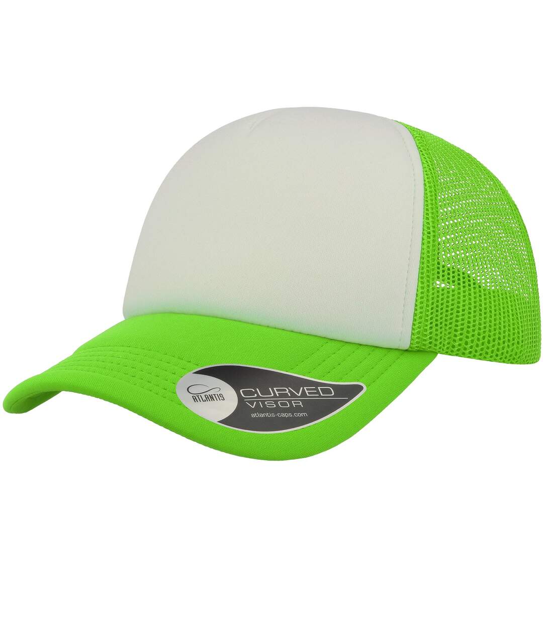 Casquette trucker rapper adulte vert fluo Atlantis-1