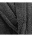 Peignoir Col Châle en Coton Tendresse Anthracite-2